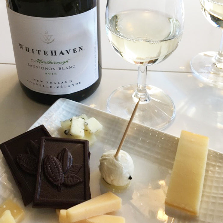Chocolate, cheese and wine tasting event