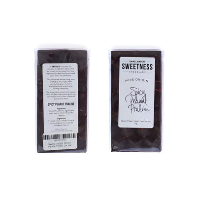 Sweetness Small Batch bean to bar chocolate with spices and heat