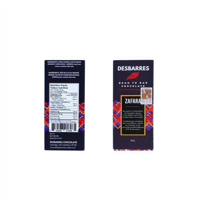 DeBarres Bean to Bar chocolate from JoJo CoCo, Kanata, Ontario, Canada